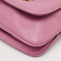 Gucci Pink Leather Small 1973 Chain Crossbody Bag