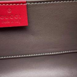 Gucci Red Small Leather Zumi Satchel