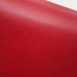 Gucci Red Small Leather Zumi Satchel