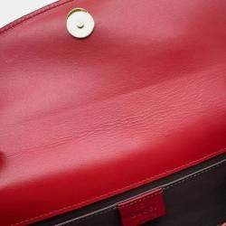 Gucci Red Small Leather Zumi Satchel