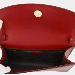 Gucci Red Small Leather Zumi Satchel