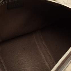 Pre Owned Gucci Beige/Brown GG Supreme Canvas and Leather Medium Joy Boston Bag