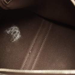 Pre Owned Gucci Beige/Brown GG Supreme Canvas and Leather Medium Joy Boston Bag