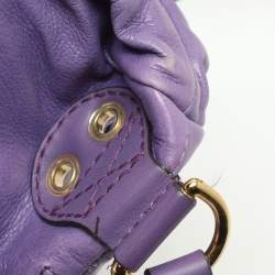 Pre Owned Gucci Purple Leather Medium Darwin Convertible Backpack