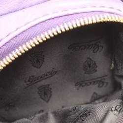 Pre Owned Gucci Purple Leather Medium Darwin Convertible Backpack