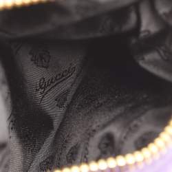 Pre Owned Gucci Purple Leather Medium Darwin Convertible Backpack