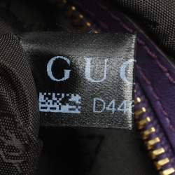 Pre Owned Gucci Purple Leather Medium Darwin Convertible Backpack
