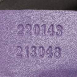 Pre Owned Gucci Purple Leather Medium Darwin Convertible Backpack