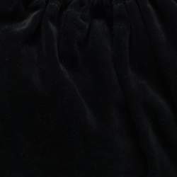 Gucci Black Suede Gathered Tote