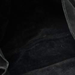 Gucci Black Suede Gathered Tote
