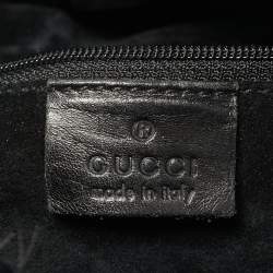 Gucci Black Suede Gathered Tote