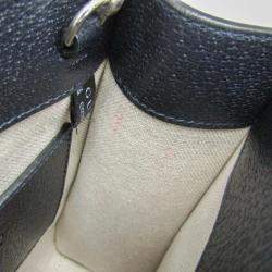 Gucci Interlocking Beige Navy GG Supreme Leather Shoulder Bag