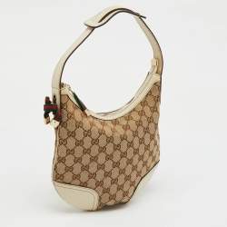 Gucci Beige/Cream GG Canvas and Leather Princy Hobo