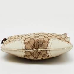 Gucci Beige/Cream GG Canvas and Leather Princy Hobo