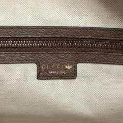 Gucci x Adidas Beige/Brown GG Crystal Canvas and Leather Medium Duffle Bag