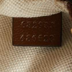 Gucci Brown/Beige GG Supreme Canvas and Leather Interlocking G Belt Bag