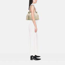 Gucci White Medium Leather Soho Chain Tote