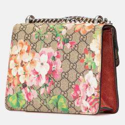 Gucci Beige Mini GG Supreme Blooms Dionysus Crossbody