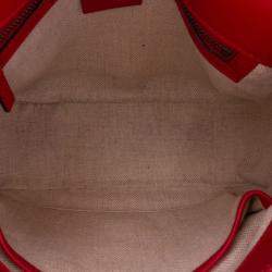 Gucci Brown/Red Medium GG Canvas Lady Web Crossbody
