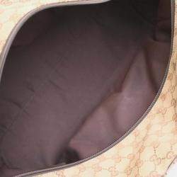 Gucci Brown GG Canvas Web Duffle Bag