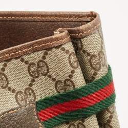 Gucci Brown/Beige GG Supreme Canvas Web Sherry Line Tote