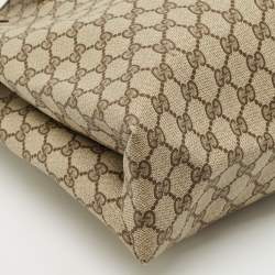 Gucci Brown/Beige GG Supreme Canvas Web Sherry Line Tote