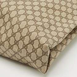 Gucci Brown/Beige GG Supreme Canvas Web Sherry Line Tote