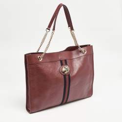 Gucci Red Leather Large Rajah Tote