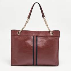 Gucci Red Leather Large Rajah Tote