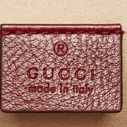 Gucci Red Leather Large Rajah Tote
