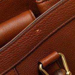 Gucci Brown Small Leather Bamboo Diana Satchel