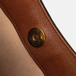 Gucci Brown Small Leather Bamboo Diana Satchel