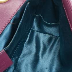 Gucci Pink Matelassé Velvet Mini GG Marmont Shoulder Bag