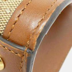 Gucci Diana Brown Canvas Leather Handbag