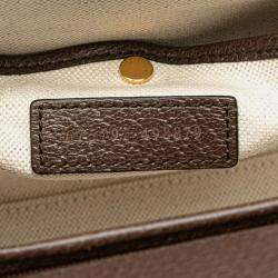 Gucci Bamboo Beige Brown Jumbo Canvas Leather Shoulder Bag