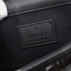 Gucci GG Marmont Super Leather Black Shoulder Bag 