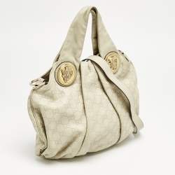 Gucci Off White Guccissima Leather Small Hysteria Hobo