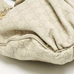 Gucci Off White Guccissima Leather Small Hysteria Hobo