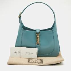 Gucci Blue Leather Small Jackie 1961 Hobo