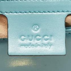 Gucci Blue Leather Small Jackie 1961 Hobo