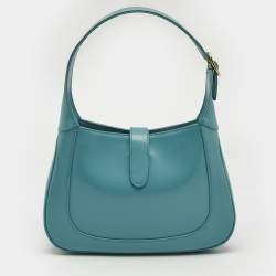 Gucci Blue Leather Small Jackie 1961 Hobo