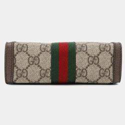 Gucci Ophidia Beige/Brown GG Supreme Leather Handbag 