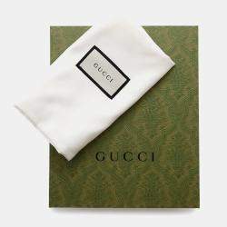 Gucci Soho Interlocking G Shoulder Bag Beige Leather