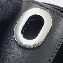Gucci Petite Gg 2Wayshoulder Bag Black Calf Leather Size Small