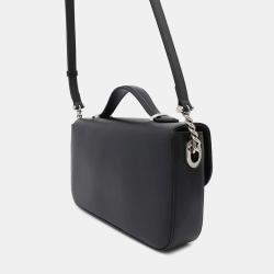 Gucci Petite Gg 2Wayshoulder Bag Black Calf Leather Size Small