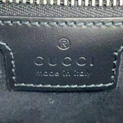 Gucci Petite Gg 2Wayshoulder Bag Black Calf Leather Size Small