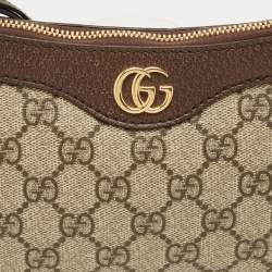 Gucci Brown/Beige GG Supreme Canvas Small Ophidia Bag