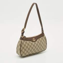 Gucci Brown/Beige GG Supreme Canvas Small Ophidia Bag