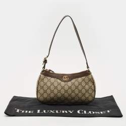 Gucci Brown/Beige GG Supreme Canvas Small Ophidia Bag