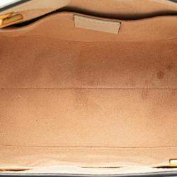 Gucci Beige/White Small GG Supreme Padlock Tote